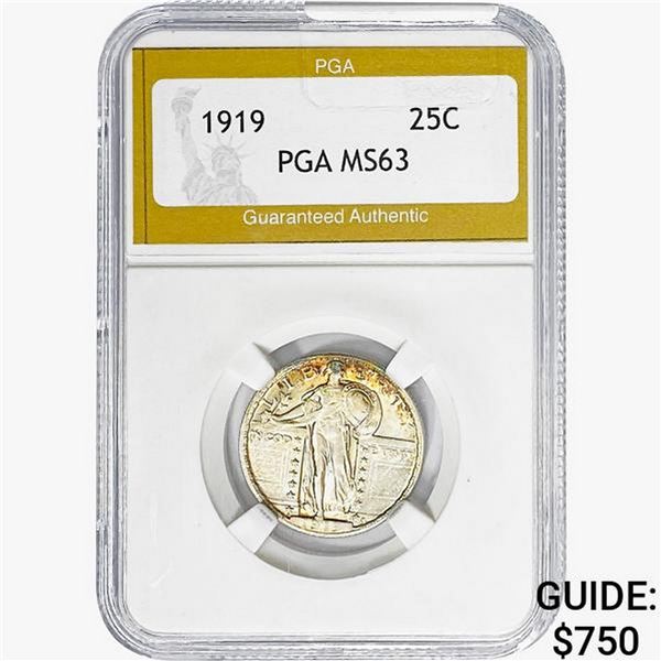 1919 Standing Liberty Quarter PGA MS63