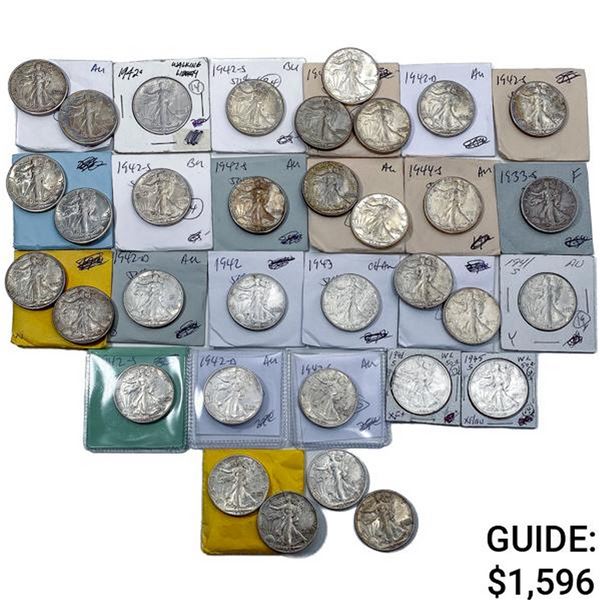[34 Coins][1933 - 1945] Varied US Coinage