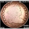 1800 "Americai" BB-192 B-19 Draped Bust Dollar LIGHTLY CIRCULATED