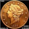 1880 $20 Gold Double Eagle CHOICE BU+ PL