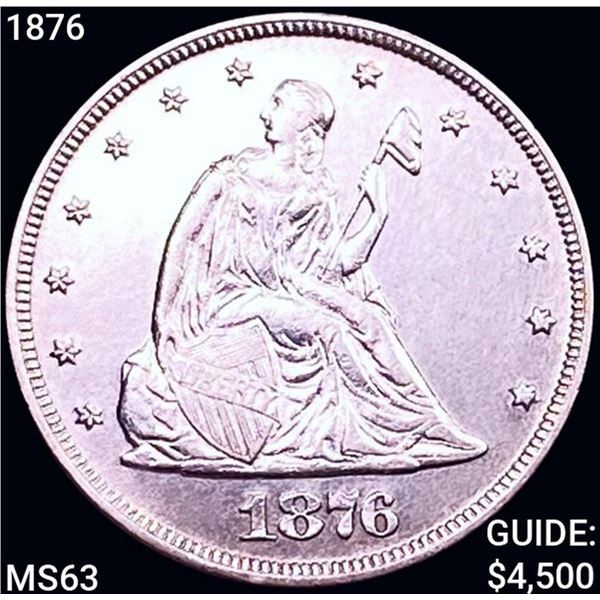 1876 Twenty Cent Piece CHOICE BU