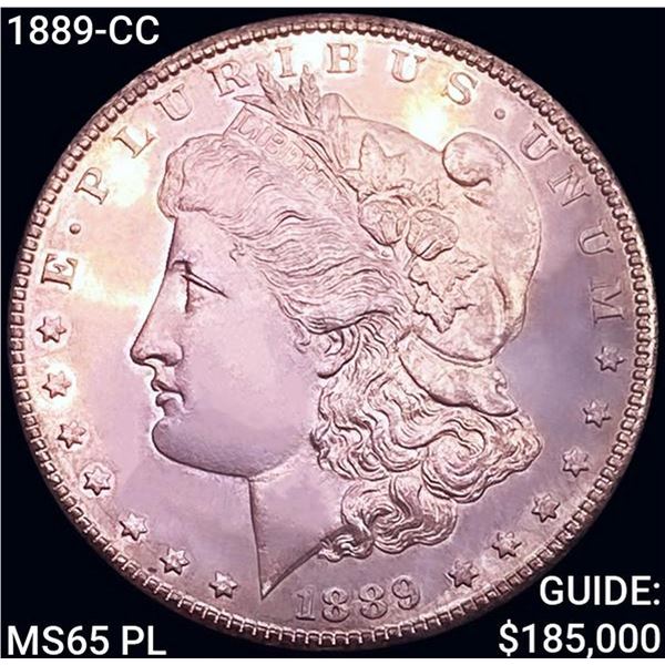 1889-CC Morgan Silver Dollar GEM BU PL