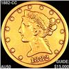 Image 1 : 1882-CC $5 Gold Half Eagle CLOSELY UNCIRCULATED