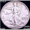 1916-S Walking Liberty Half Dollar CHOICE BU