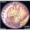 1858-S Seated Liberty Half Dollar CHOICE BU+
