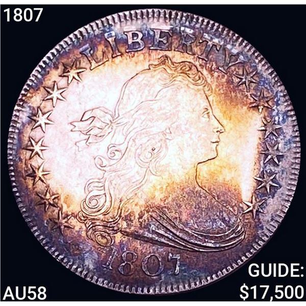 1807 Draped Bust Half Dollar CHOICE AU