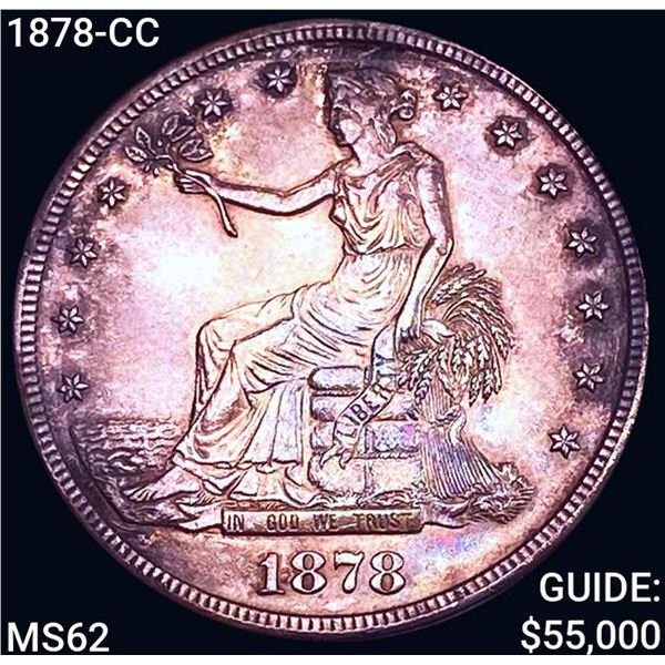 1878-CC Silver Trade Dollar UNCIRCULATED
