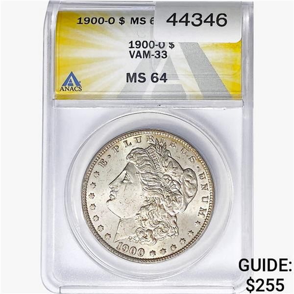 1900-O Morgan Silver Dollar PCGS MS64 VAM-33