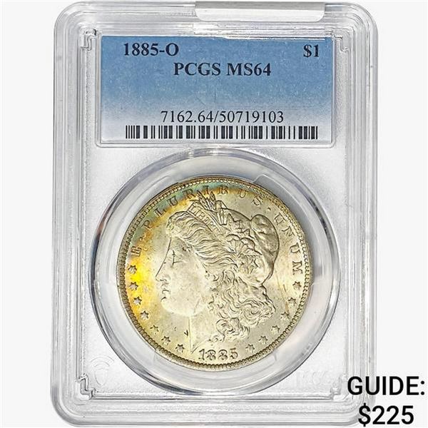 1885-O Morgan Silver Dollar PCGS MS64