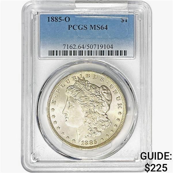 1885-O Morgan Silver Dollar PCGS MS64