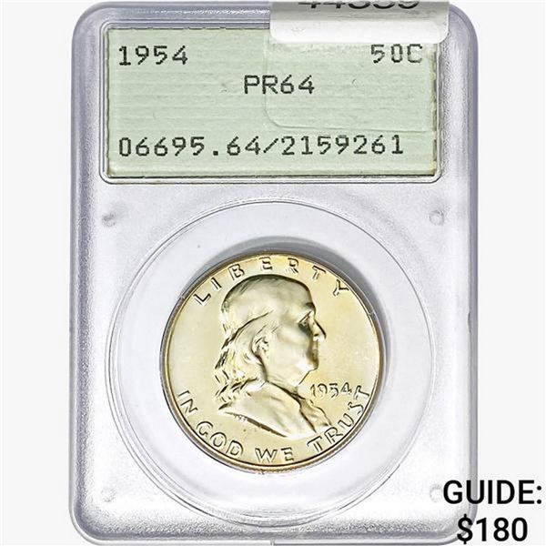 1954 Franklin Half Dollar PCGS PR64