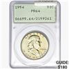 Image 1 : 1954 Franklin Half Dollar PCGS PR64