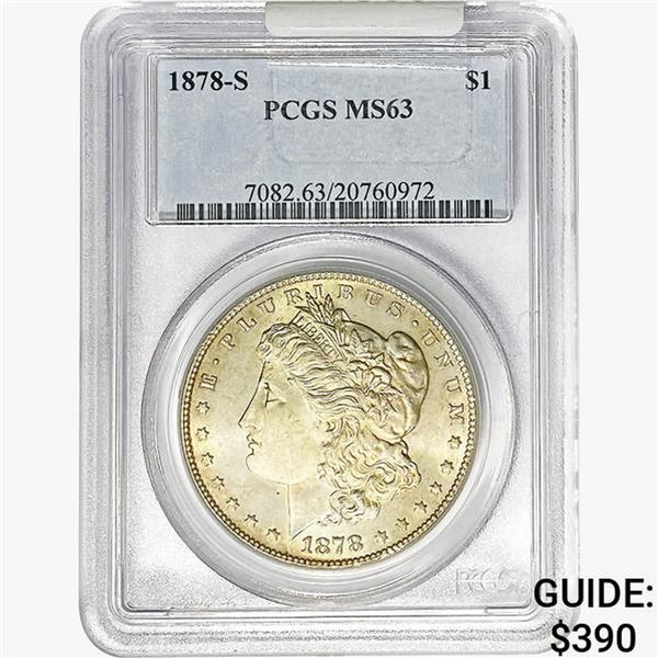 1878-S Morgan Silver Dollar PCGS MS63