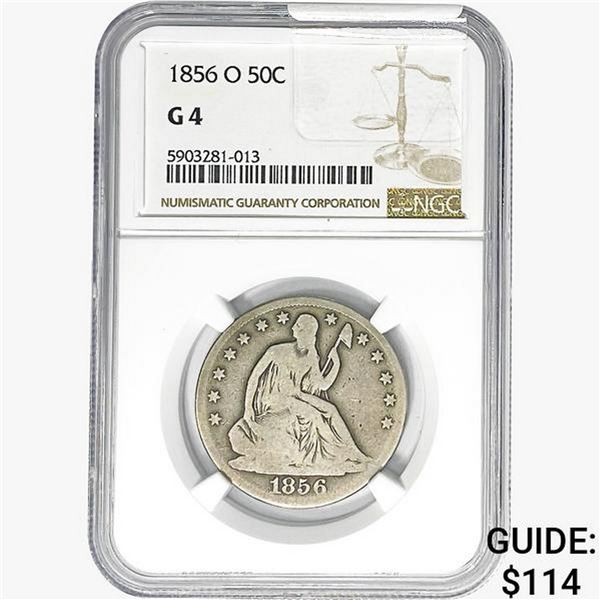 1856-O Seated Liberty Half Dollar NGC G04