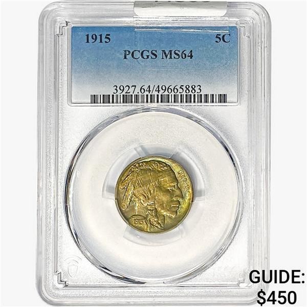 1915 Buffalo Nickel PCGS MS64