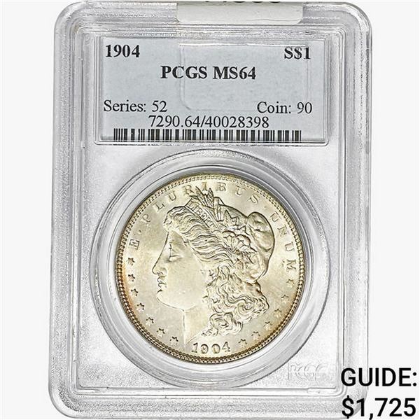 1904 Morgan Silver Dollar PCGS MS64
