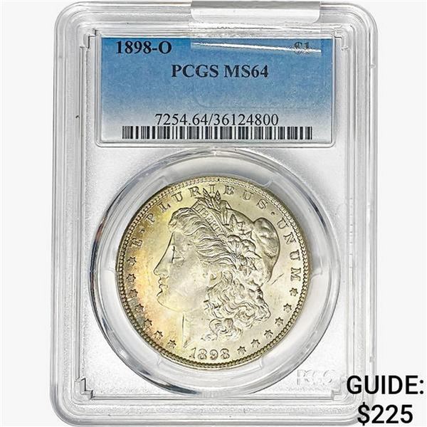 1898-O Morgan Silver Dollar PCGS MS64