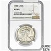 Image 1 : 1943-S Walking Liberty Half Dollar NGC MS64