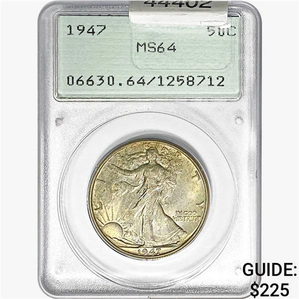 1947 Walking Liberty Half Dollar PCGS MS64