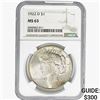 Image 1 : 1922-D Silver Peace Dollar NGC MS63