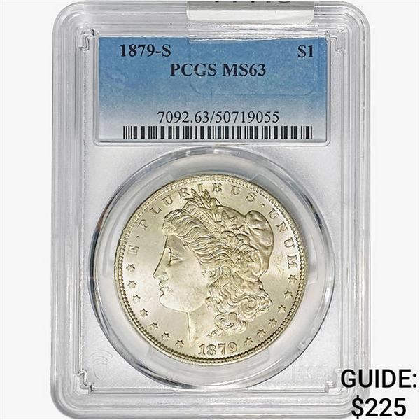 1879-S Morgan Silver Dollar PCGS MS63