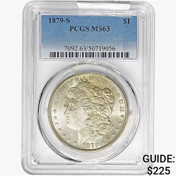 1879-S Morgan Silver Dollar PCGS MS63