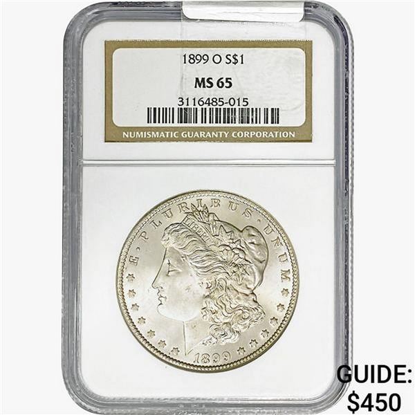1899-O Morgan Silver Dollar NGC MS65
