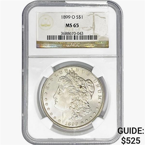 1899-O Morgan Silver Dollar NGC MS65