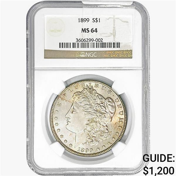 1899 Morgan Silver Dollar NGC MS64