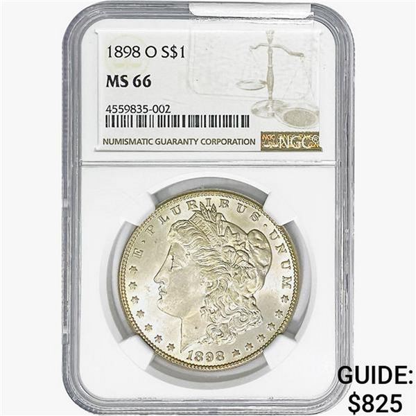 1898-O Morgan Silver Dollar NGC MS66