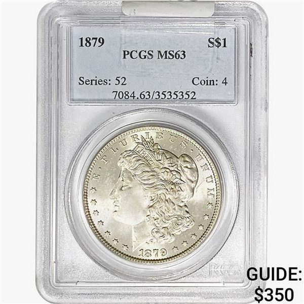 1879 Morgan Silver Dollar PCGS MS63