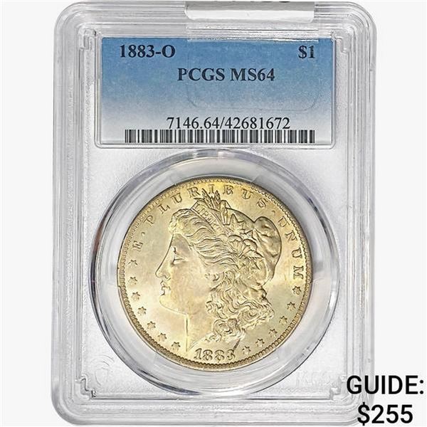 1883-O Morgan Silver Dollar PCGS MS64
