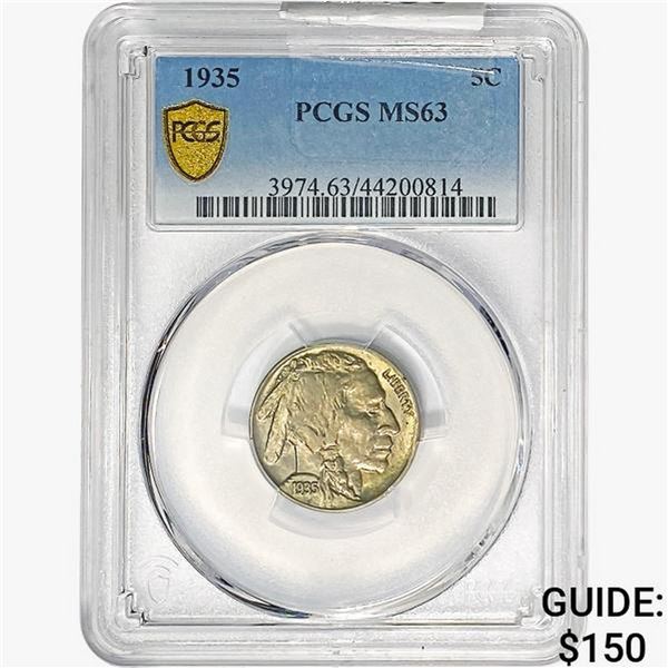 1935 Buffalo Nickel PCGS MS63