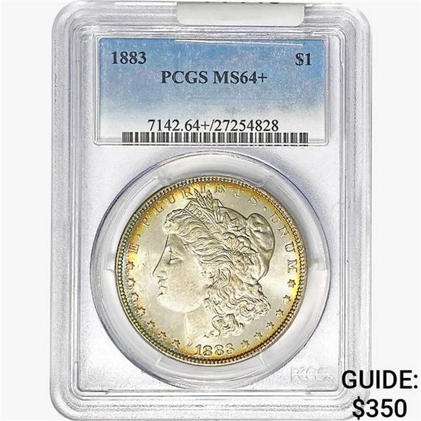 1883 Morgan Silver Dollar PCGS MS64+