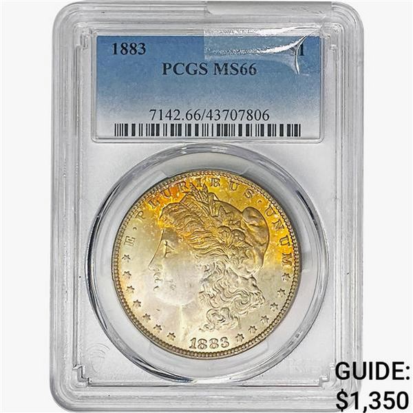 1883 Morgan Silver Dollar PCGS MS66