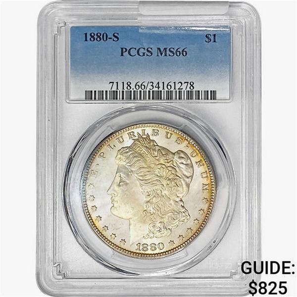 1880-S Morgan Silver Dollar PCGS MS66
