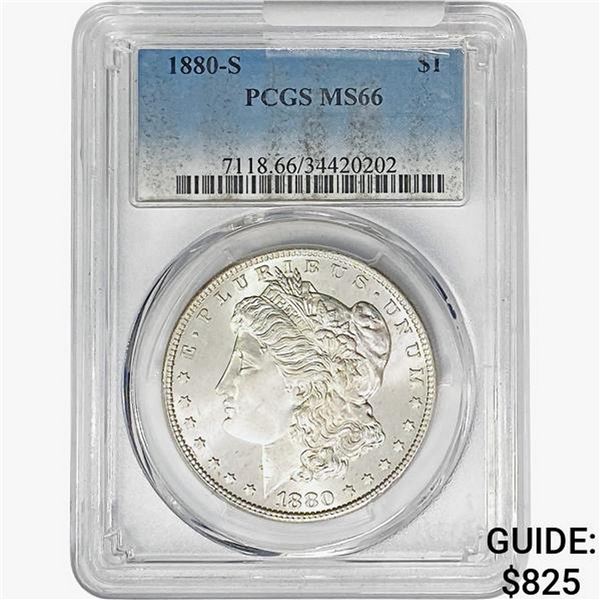 1880-S Morgan Silver Dollar PCGS MS66