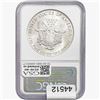 Image 2 : 1986 Silver Eagle NGC MS69