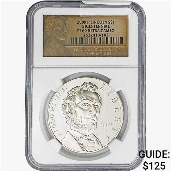 2009 LINCOLN BICENNTENNIAL NGC PF69 ULTRA CAMEO