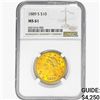 1889-S $10 Gold Eagle NGC MS61