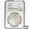 Image 1 : 1887-S Morgan Silver Dollar NGC MS62