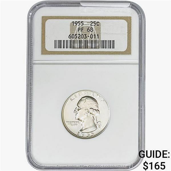 1955 Washington Silver Quarter NGC PF68