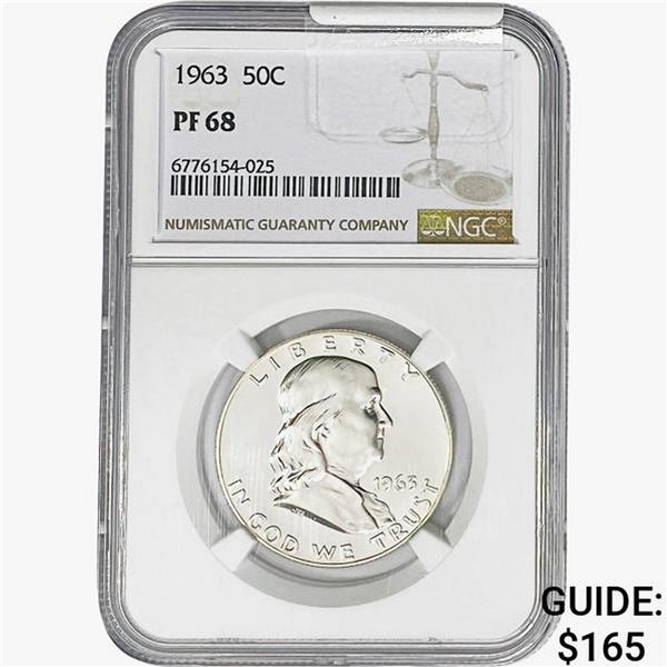 1963 Franklin Half Dollar NGC PF68