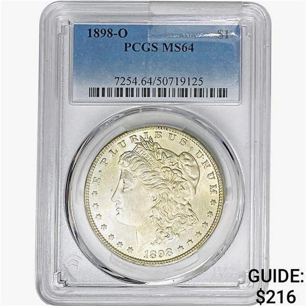 1898-O Morgan Silver Dollar PCGS MS64