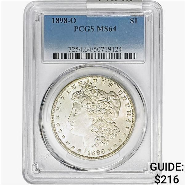 1898-O Morgan Silver Dollar PCGS MS64