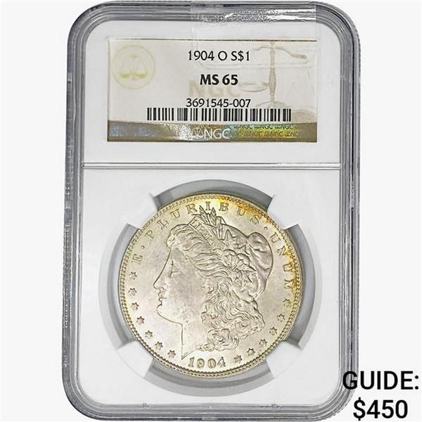 1904-O Morgan Silver Dollar NGC MS65