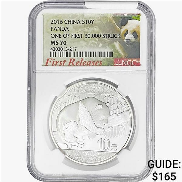 2017 30g Silver 10 Yuan Panda NGC MS70