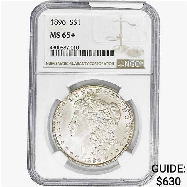 1896 Morgan Silver Dollar NGC MS65+