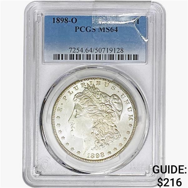 1898-O Morgan Silver Dollar PCGS MS64