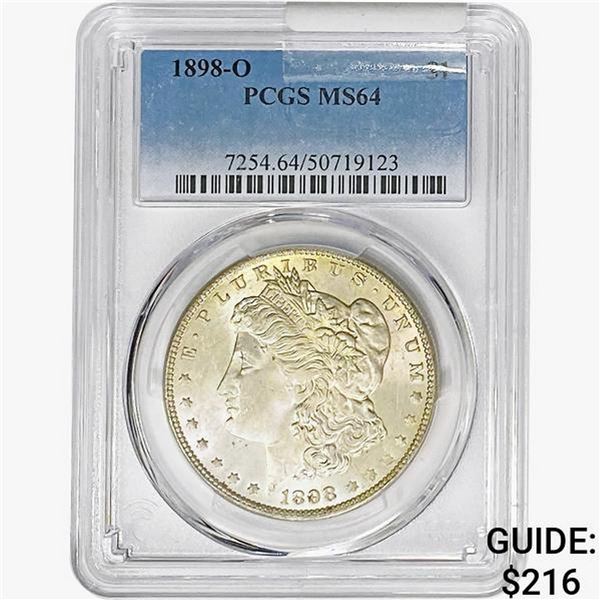 1898-O Morgan Silver Dollar PCGS MS64